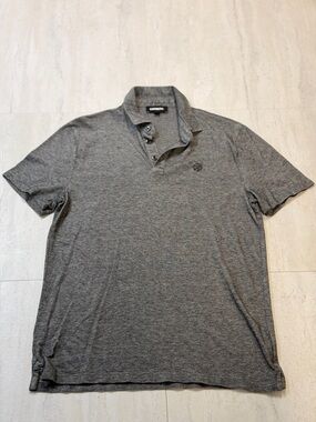 Express Men's Gray Heather Polo Shirt